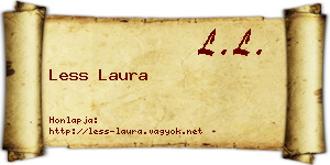 Less Laura névjegykártya